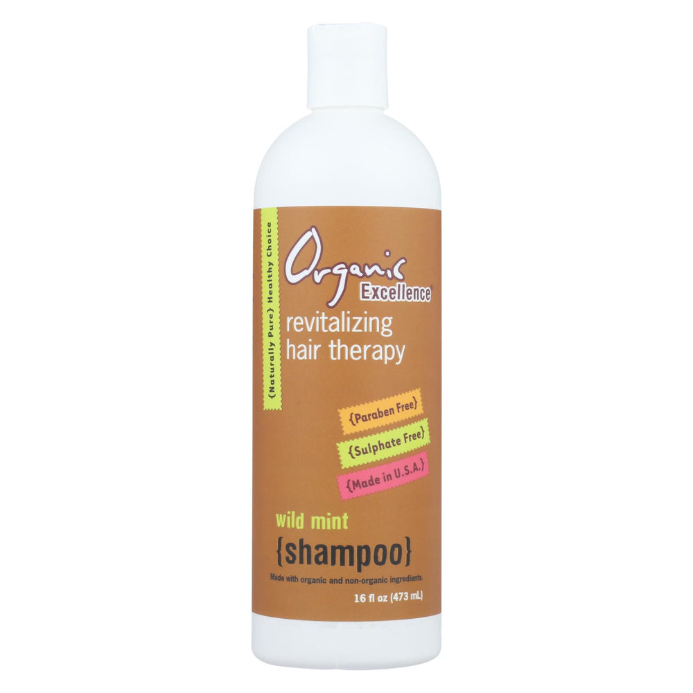 Organic Excellence Wild Mint Shampoo - 16 Oz