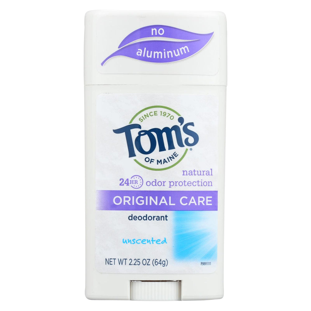 Tom's Of Maine Natural Original Deodorant Unscented - 2.25 Oz - Case Of 6