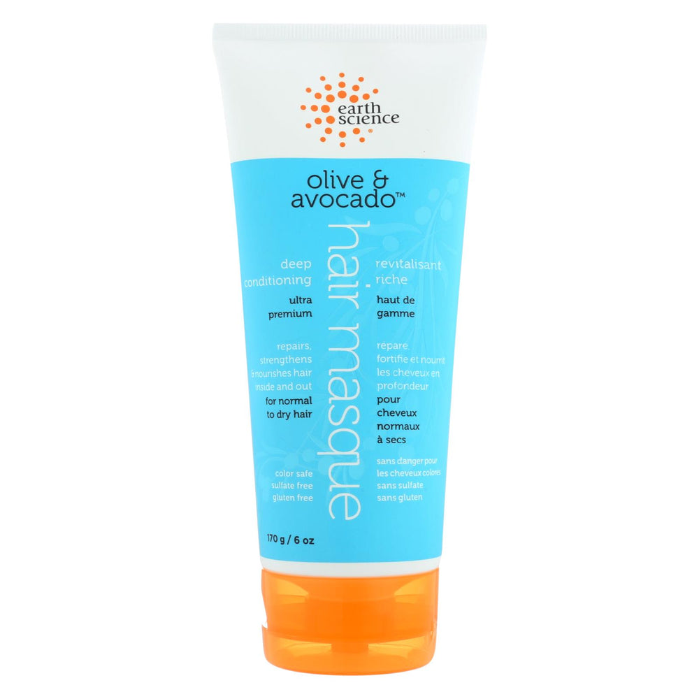 Earth Science Olive And Avocado Deep Conditioning Masque - 6 Fl Oz