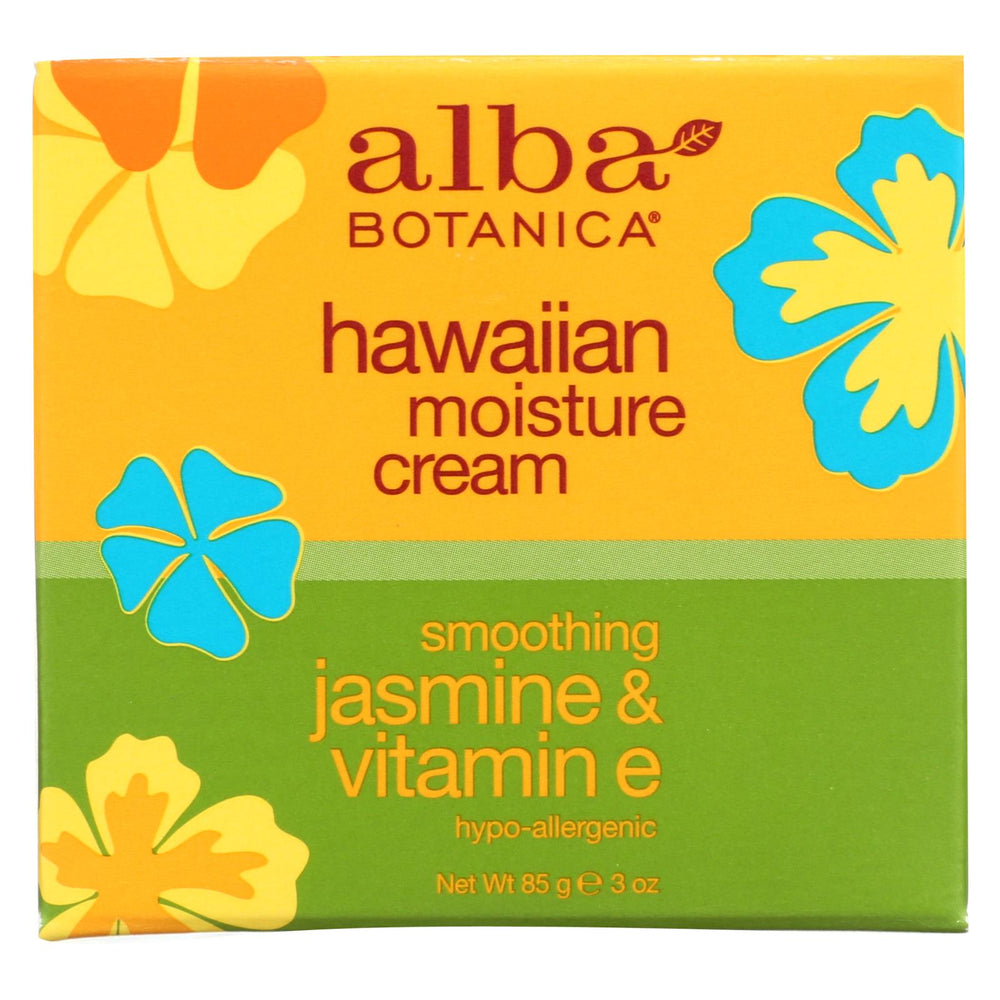 Alba Botanica - Hawaiian Moisture Cream Jasmine And Vitamin E - 3 Oz