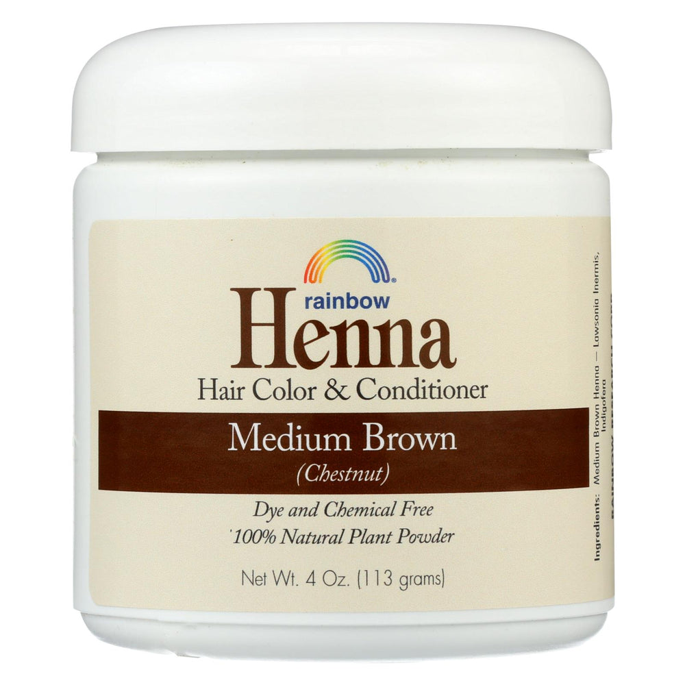 Rainbow Research Henna Hair Color And Conditioner Persian Medium Brown Chestnut - 4 Oz