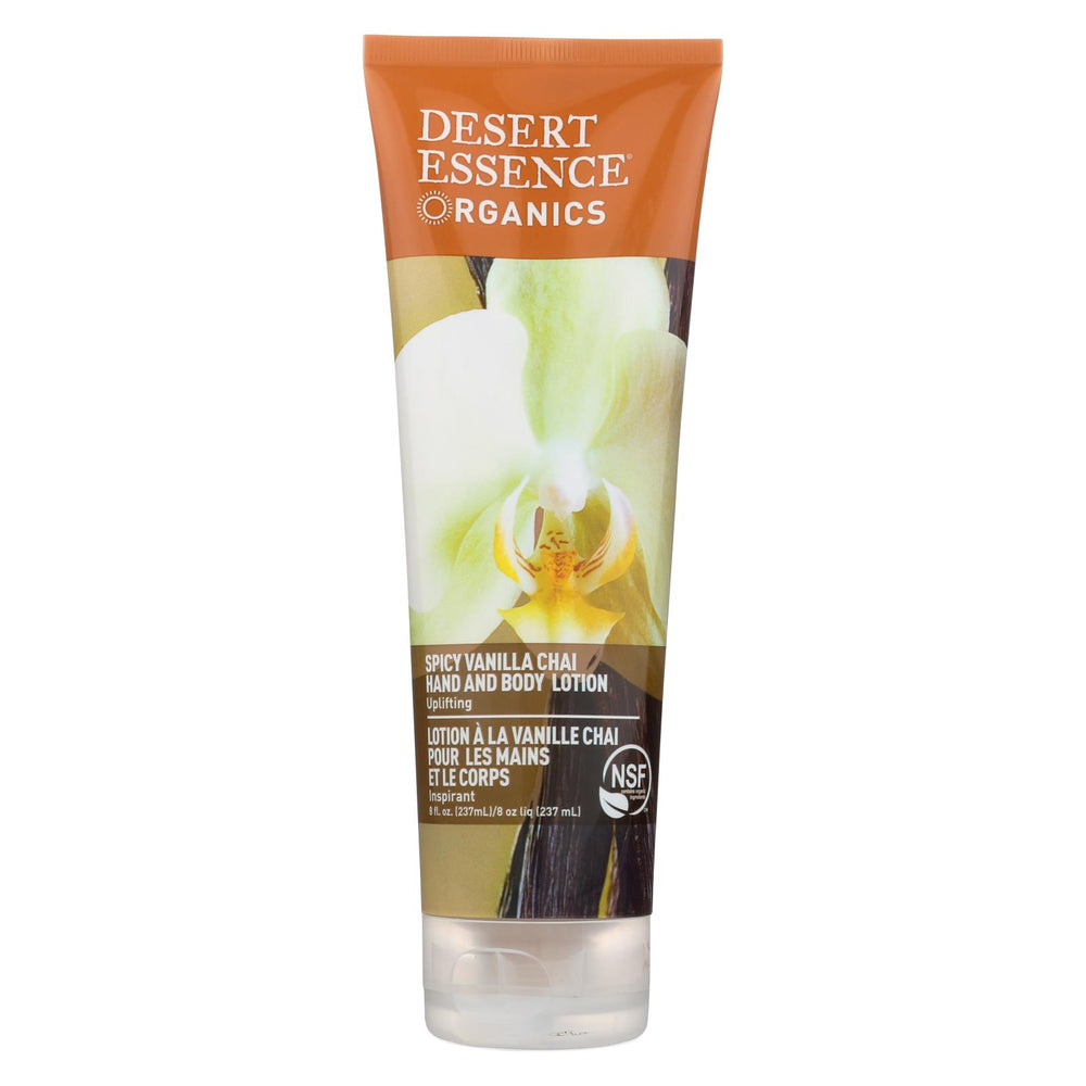Desert Essence - Hand And Body Lotion Organics Vanilla Chai - 8 Fl Oz