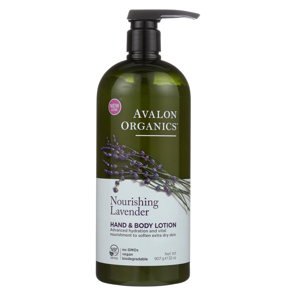 Avalon Organics Hand And Body Lotion Lavender - 32 Fl Oz