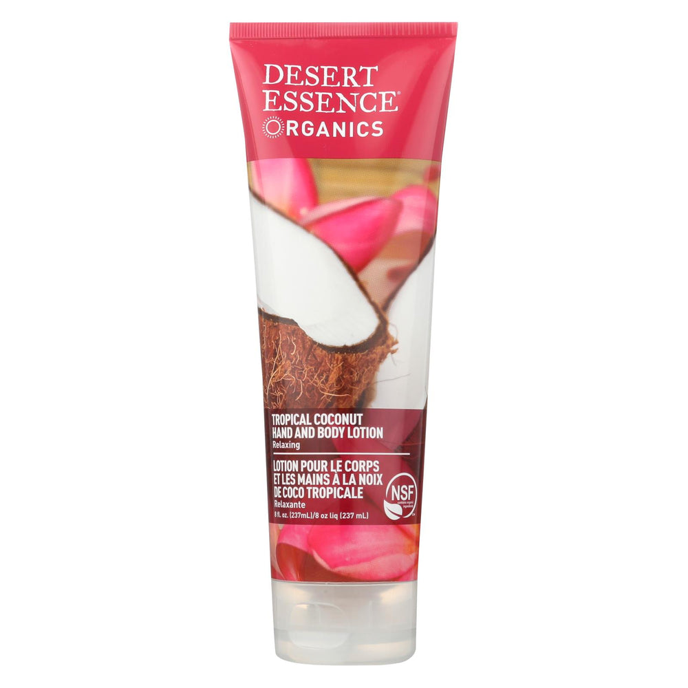 Desert Essence - Hand And Body Lotion Tropical Coconut - 8 Fl Oz