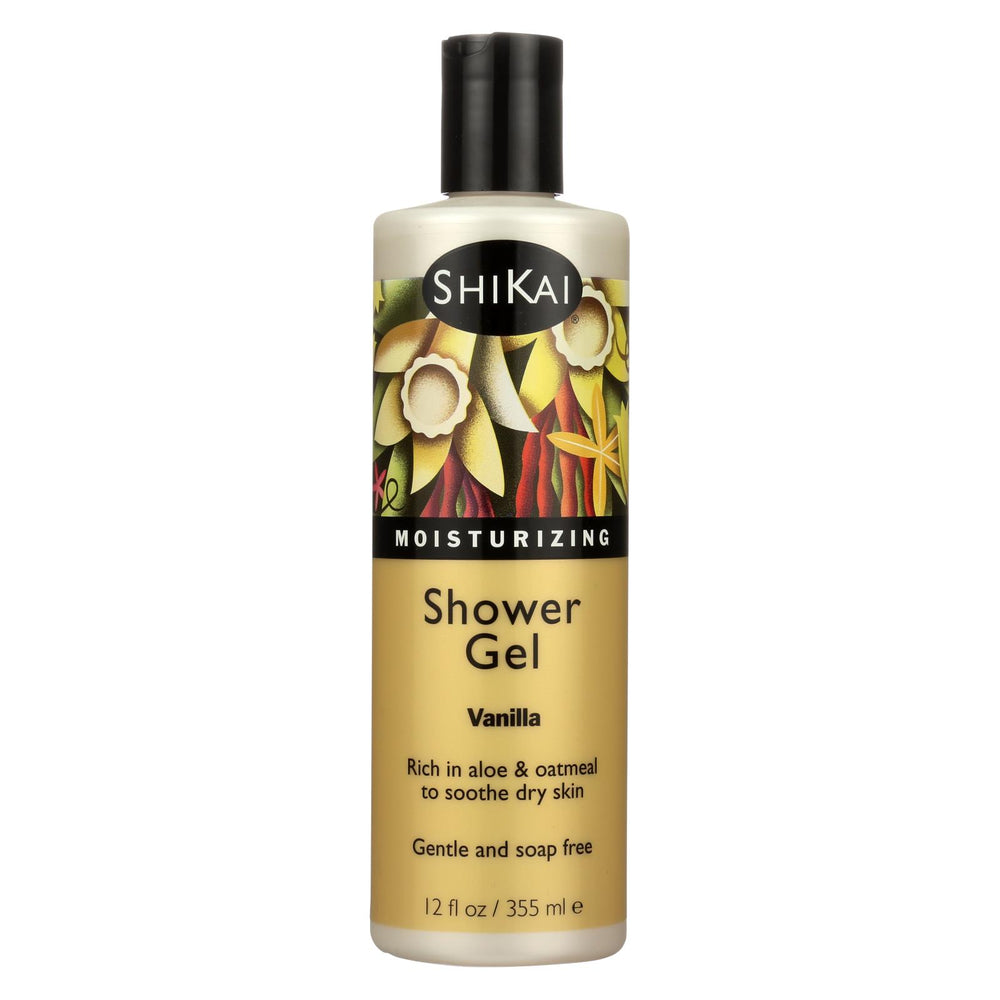 Shikai Products Shower Gel - Vanilla - 12 Oz