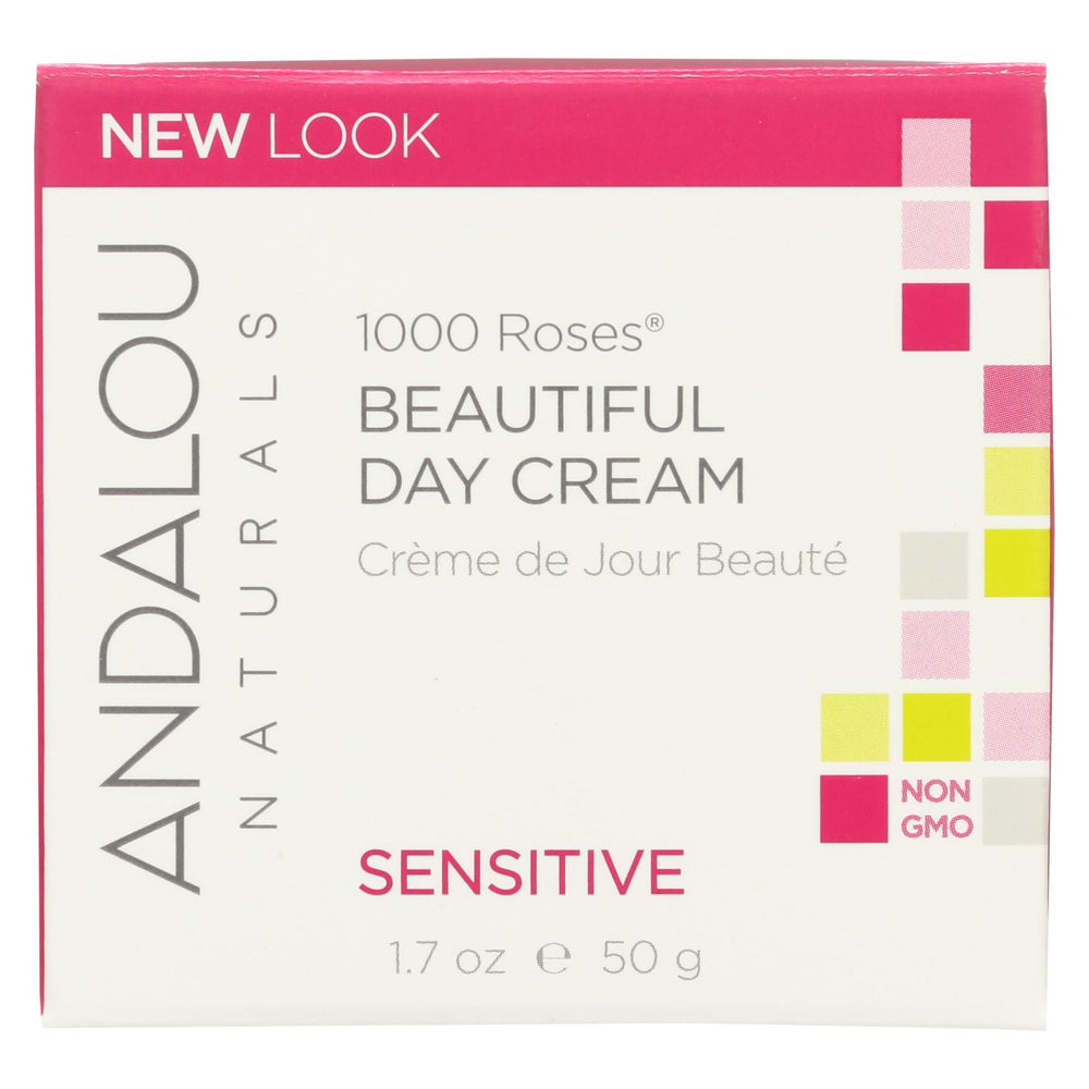 Andalou Naturals Beautiful Day Cream - 1000 Roses - 1.7 Oz