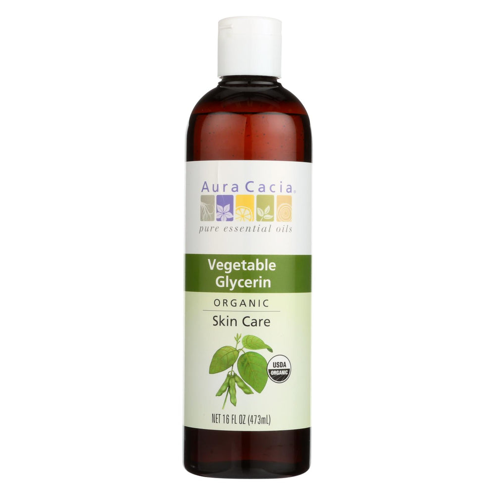 Aura Cacia - Skin Care Oil - Organic Vegetable Glycerin Oil - 16 Fl Oz