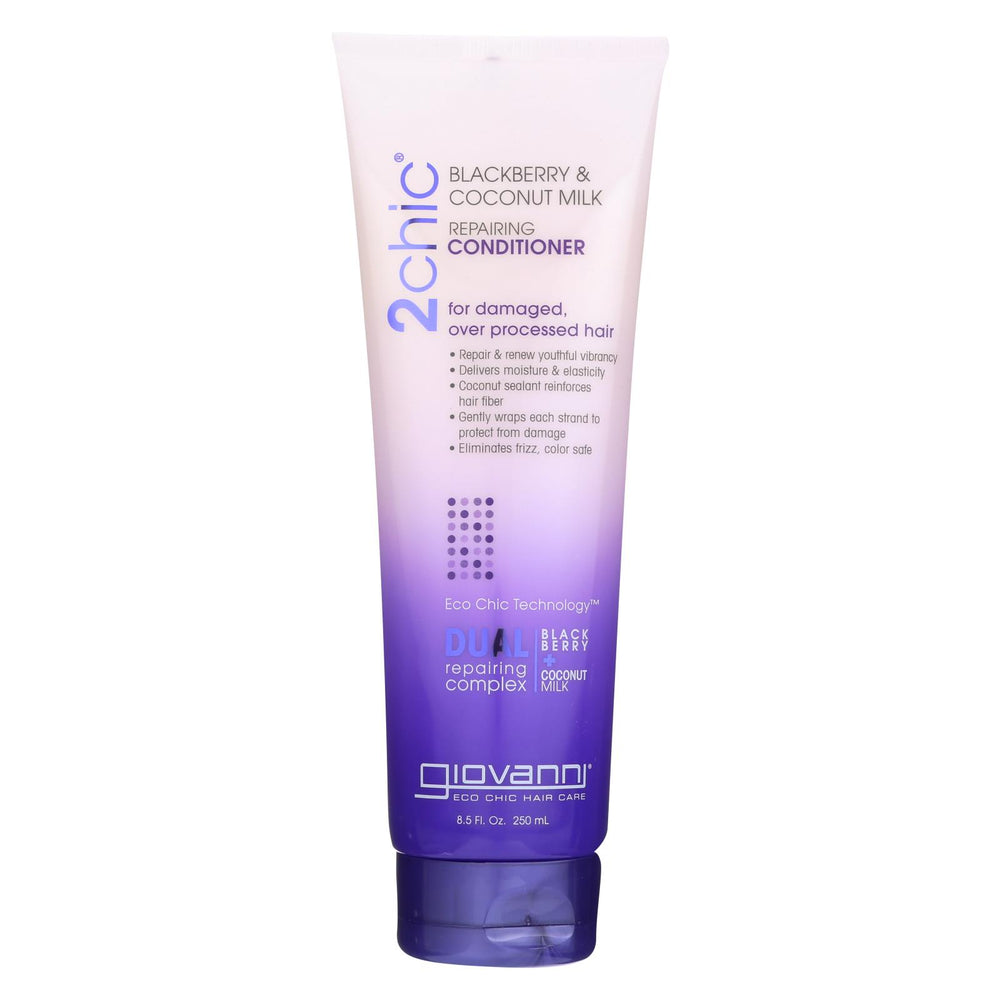 Giovanni Hair Care Products Conditioner - 2chic - Ultra Repair - Blackberry And Coconut Milk - 8.5 Oz