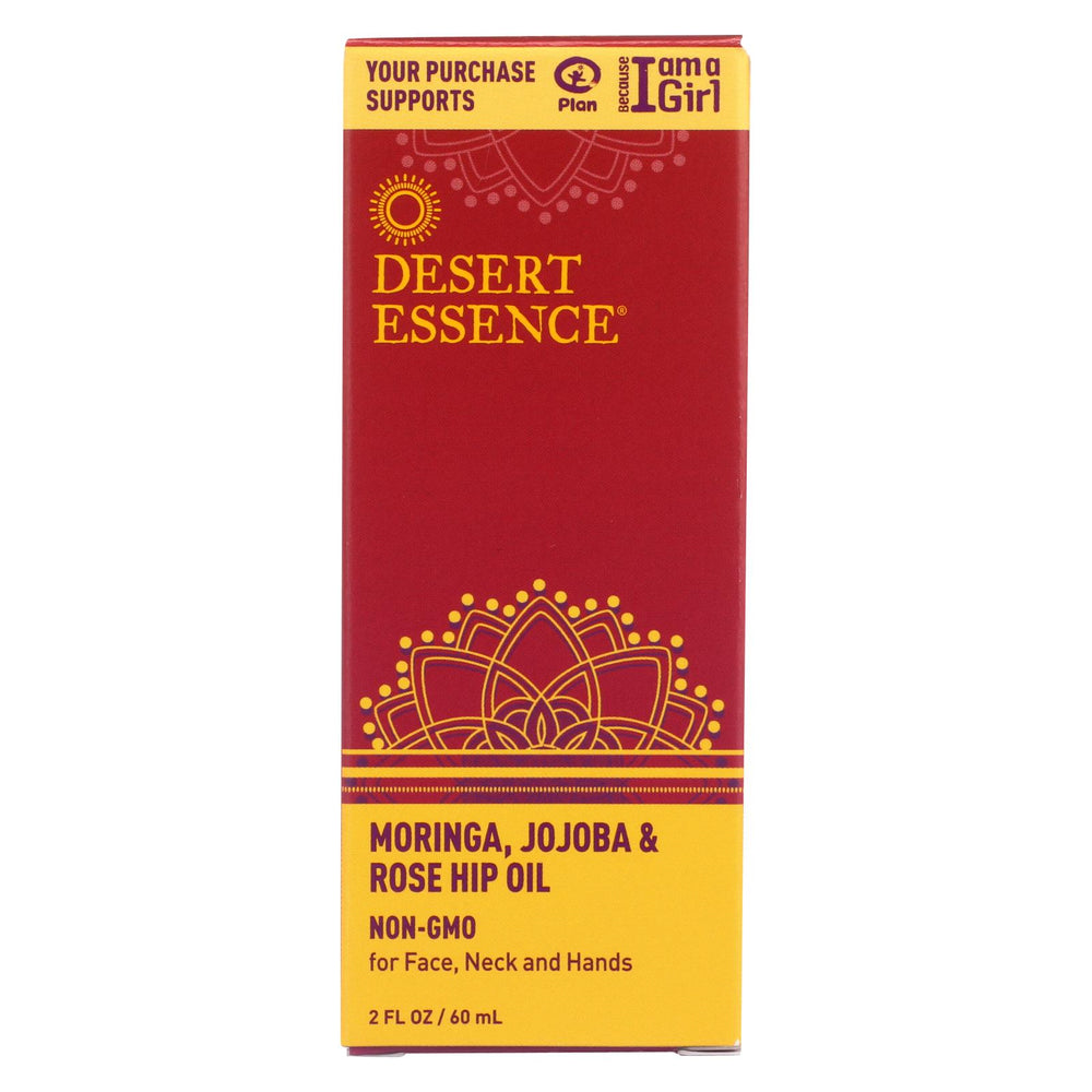 Desert Essence - Moringa Jojoba And Rose Hip Oil - 2 Oz