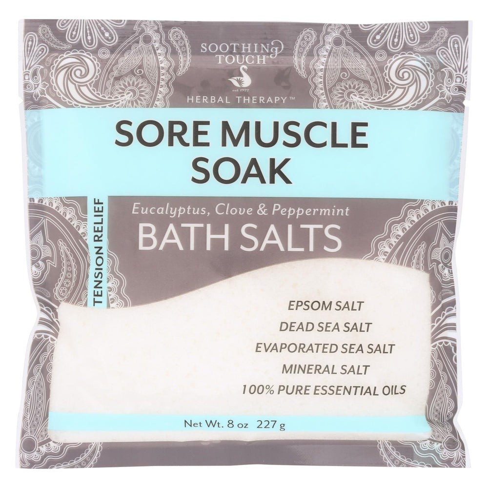 Soothing Touch Bath Salts - Muscle Soak - Case Of 6 - 8 Oz