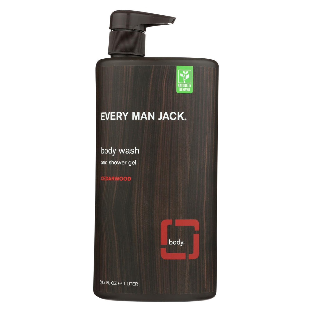 Every Man Jack Body Wash Cedarwood Body Wash - Case Of 33.8 - 33.8 Fl Oz.